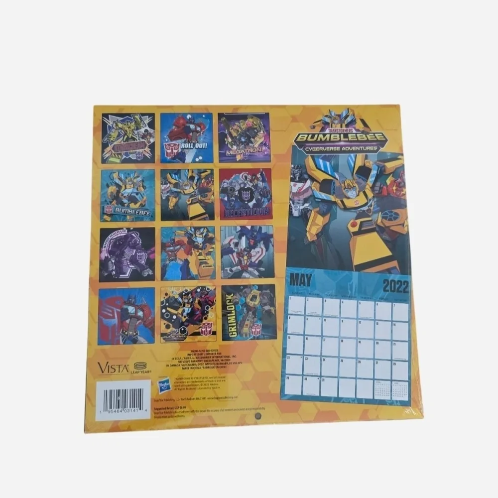 Transformers Bumblebee Cyberverse Adventures 2022 16-Month Wall Calendar Sealed